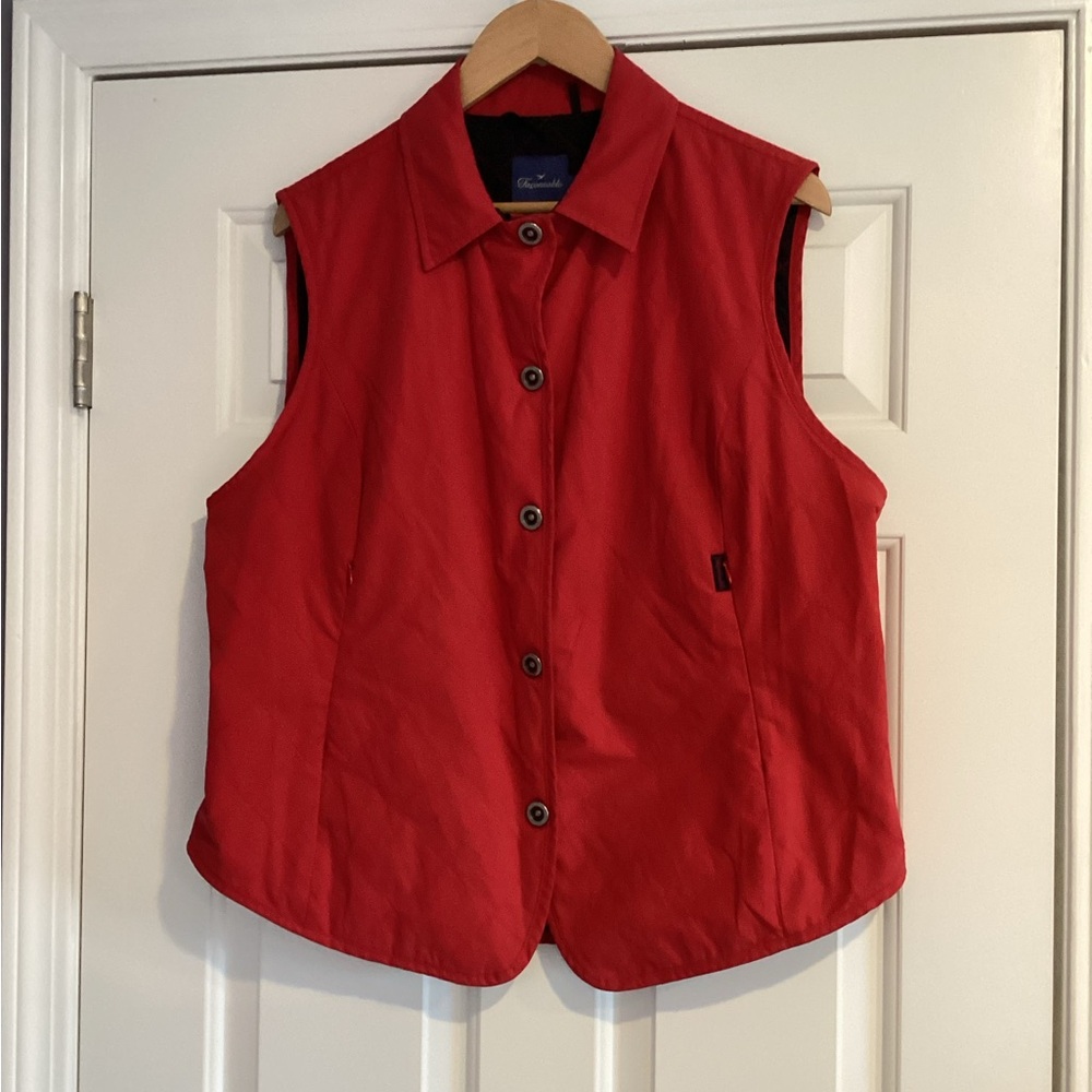 Faconnable Vintage Quilted Lightweight Reversible Vest L